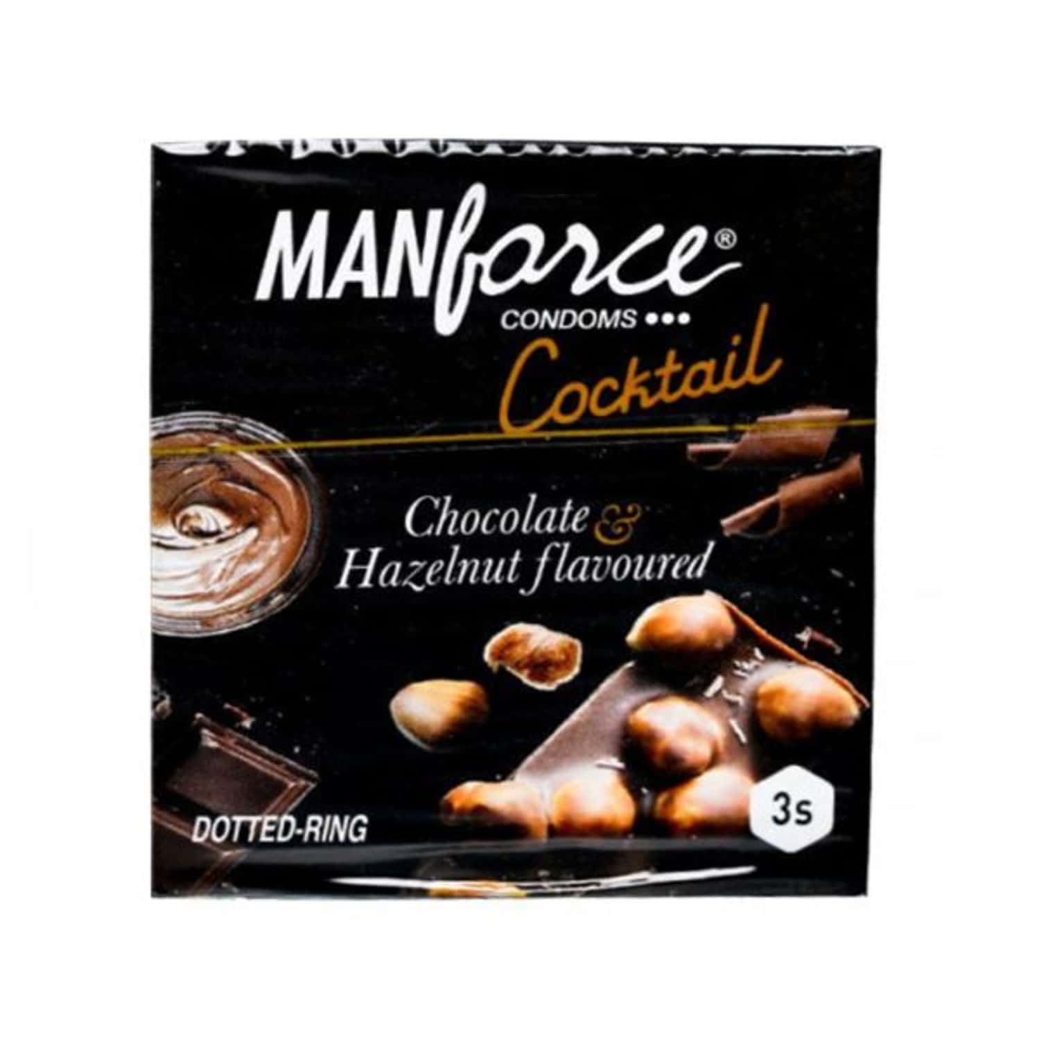 Manforce Cocktail Chocolate & Hazelnut Flavoured Condom 3 Nos