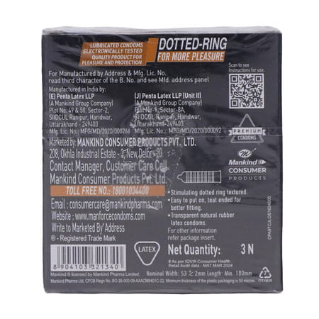 Manforce Cocktail Chocolate & Hazelnut Flavoured Condom 3 Nos