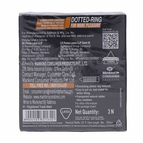 Manforce Cocktail Chocolate & Hazelnut Flavoured Condom 3 Nos