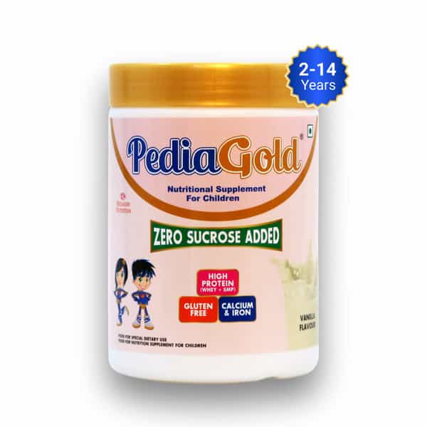 Pediagold | Sucrose-Free Nutrition Drink For Children | 400G | Vanilla Flavour