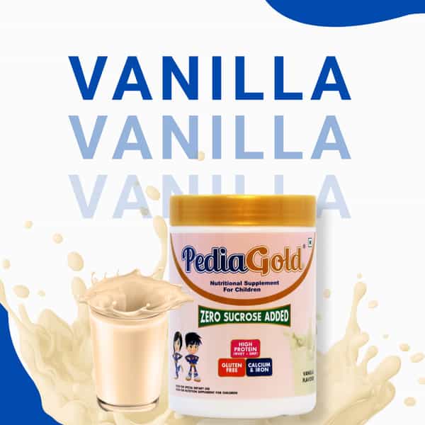 Pediagold | Sucrose-Free Nutrition Drink For Children | 400G | Vanilla Flavour