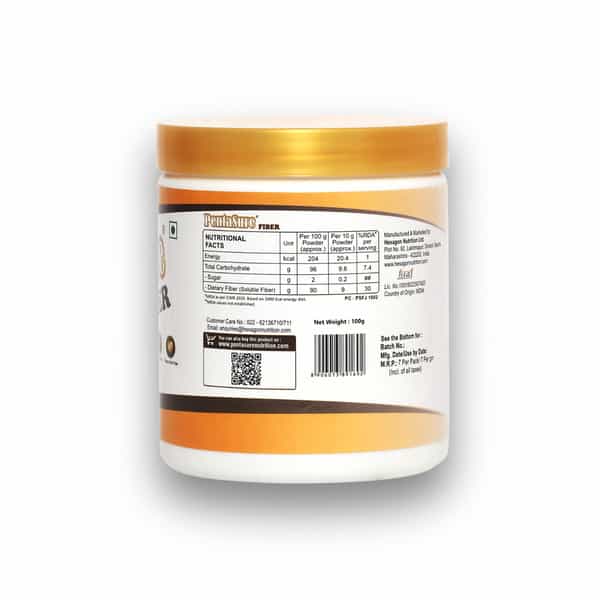 Pentasure Fiber | Soluble Prebiotic Fiber Supplement Powder | 100 Gm