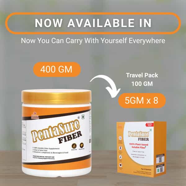 Pentasure Fiber | Soluble Prebiotic Fiber Supplement Powder | 100 Gm