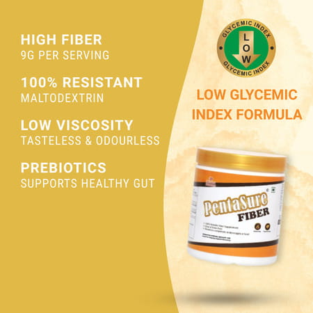 Pentasure Fiber | Soluble Prebiotic Fiber Supplement Powder | 100 Gm