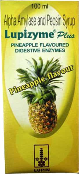 Lupizyme Plus Pineapple Digiestion Syrup Bottle Of 100 Ml