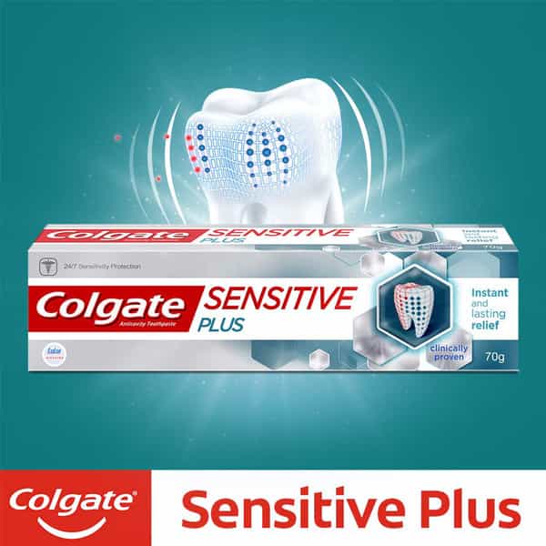 Colgate Sensitive Plus Anticavity Toothpaste 70G