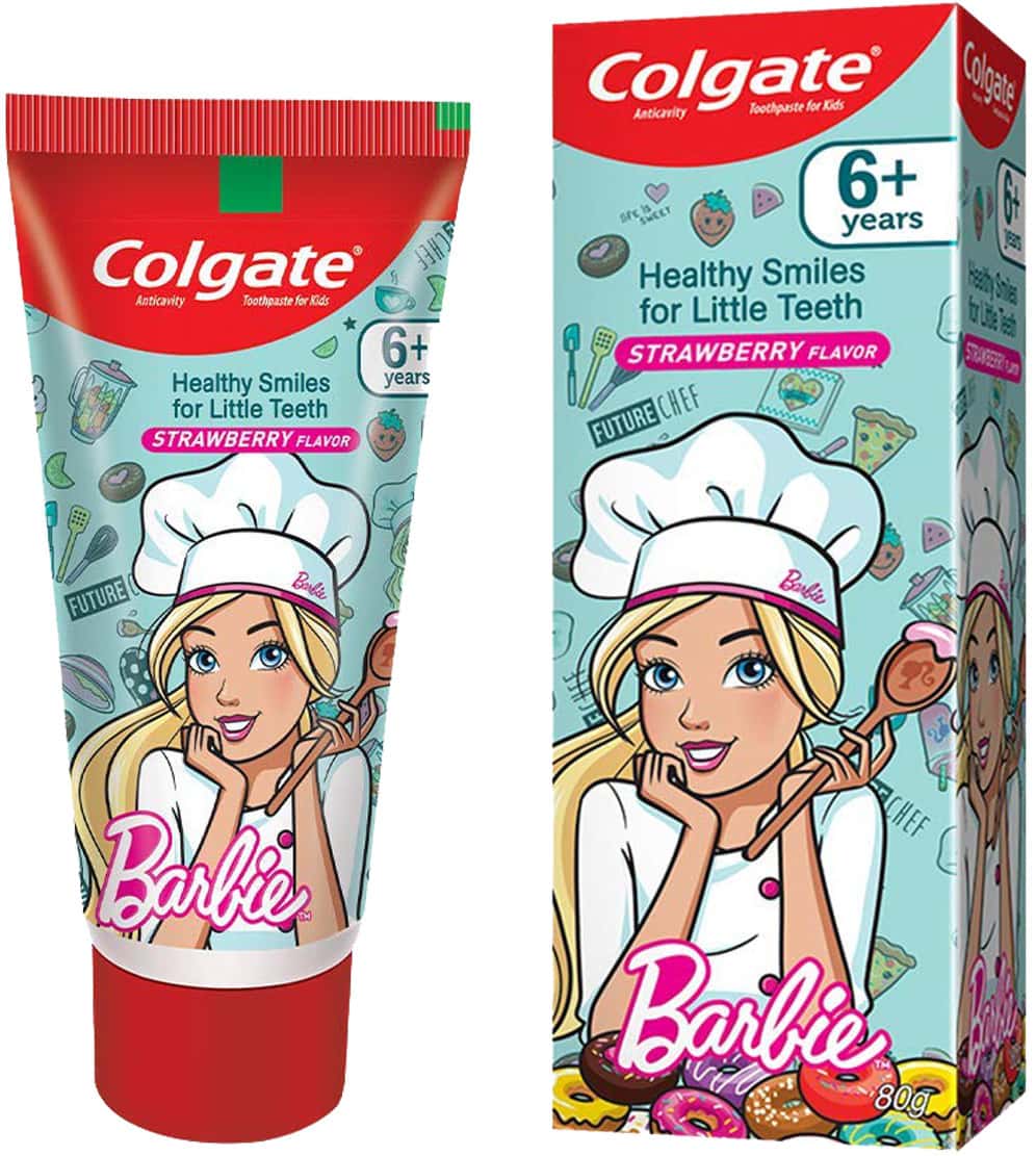 Colgate Kids Anticavity Barbie Toothpaste (6+ Years) Strawberry - 80gm