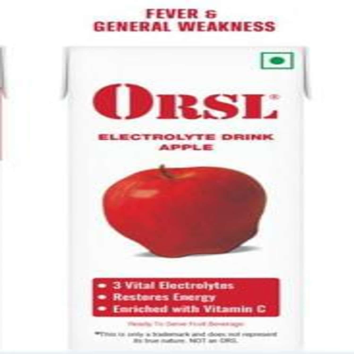 Orsl Electrolyte Drink Apple 200 Ml