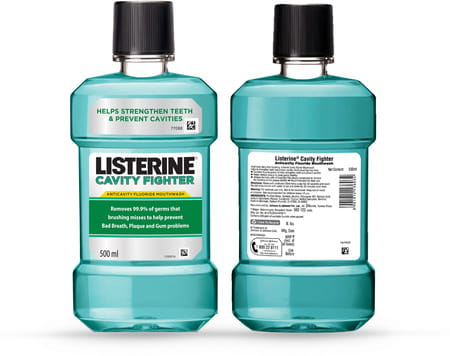 Listerine Total Care Cavity Fighter Mouthwash Bottle Of 500 Ml