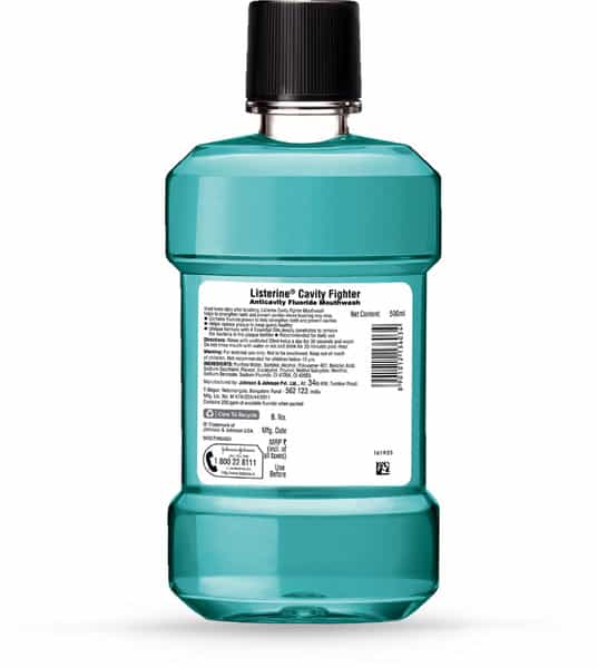 Listerine Total Care Cavity Fighter Mouthwash Bottle Of 500 Ml