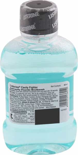 Listerine Cavity Fighter Mouthwash 80Ml