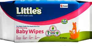 Little's Soft Cleansing Baby Wipes With Aloe Vera Jojoba Oil And Vitamin E - 30 Wipes