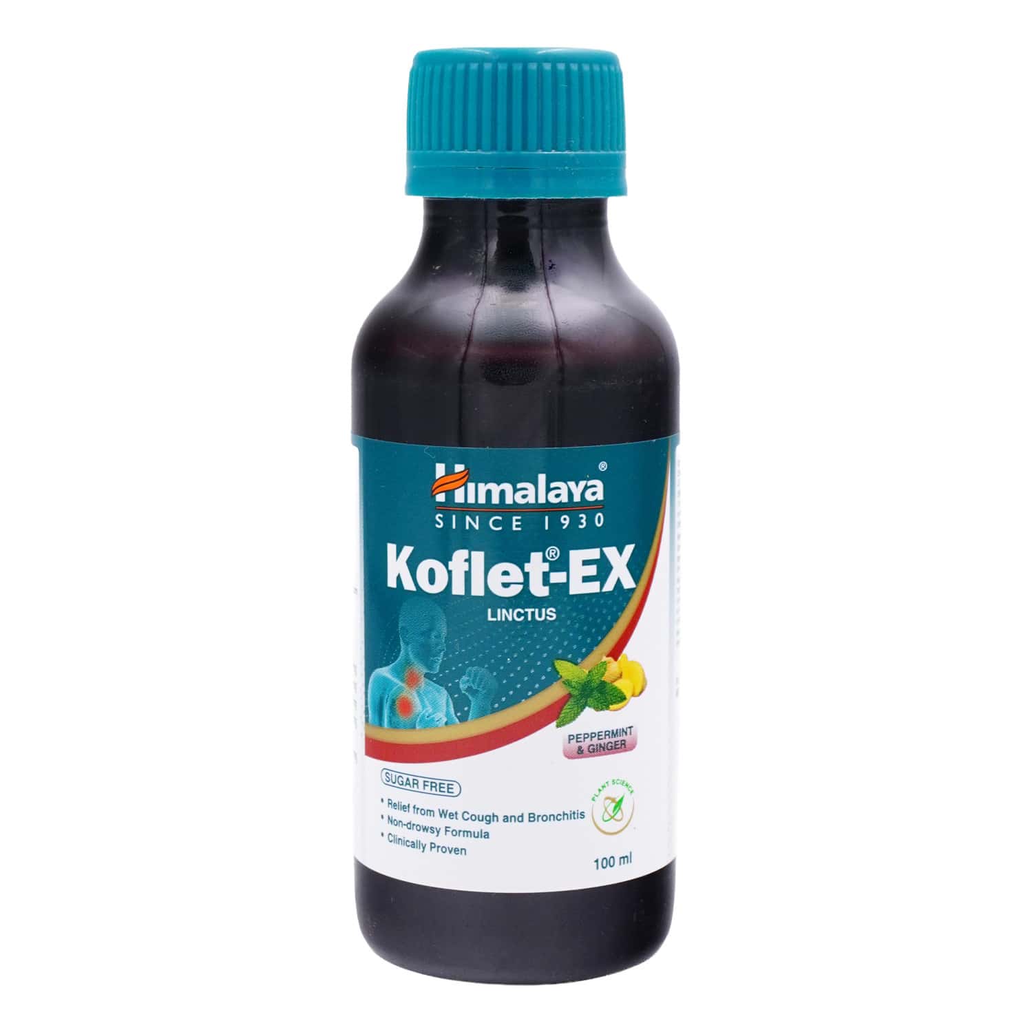 Himalaya Koflet Ex Peppermint & Ginger Sugar Free Bottle Of 100ml Linctus