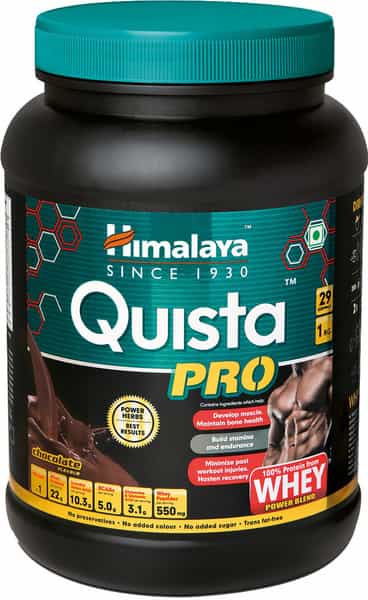 Himalaya Quista Pro | Chocolate | Jar | Whey Protein Powder | 1 Kg