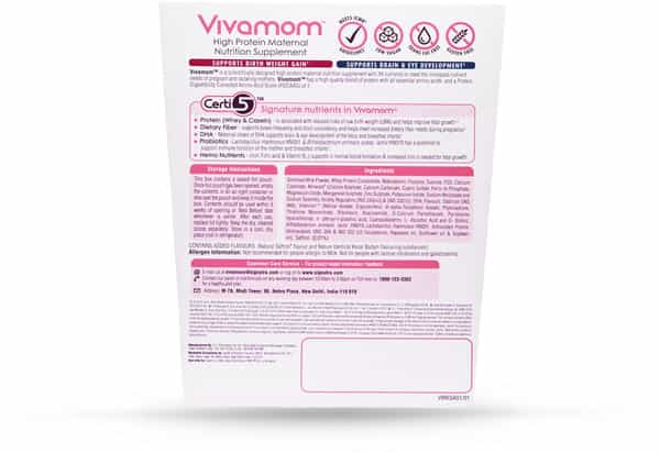 Vivamom Vanilla Maternal Nutrition Drink Refill Of 200 G