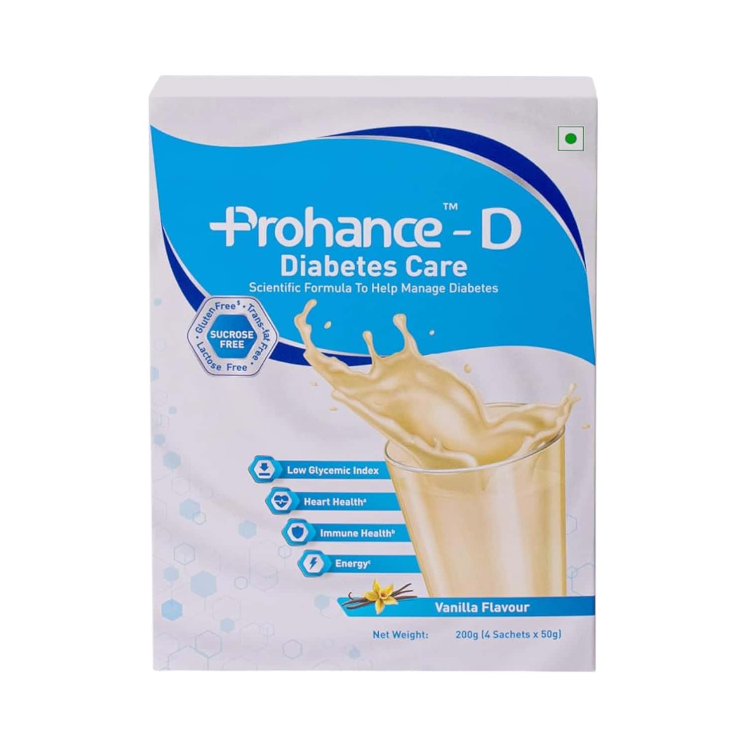 Prohance D Diabetes Care Vanilla Flavour Powder Refill 200 Gm