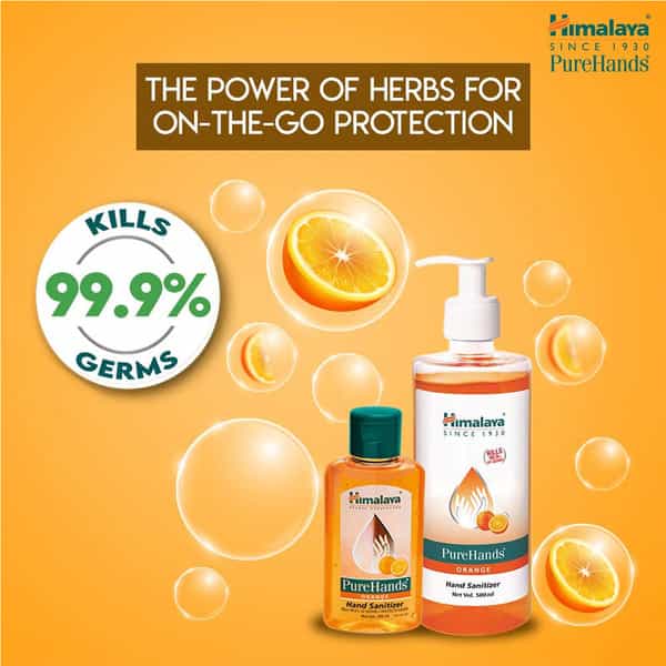 Himalaya Purehands Orange Hand Sanitizer 500Ml