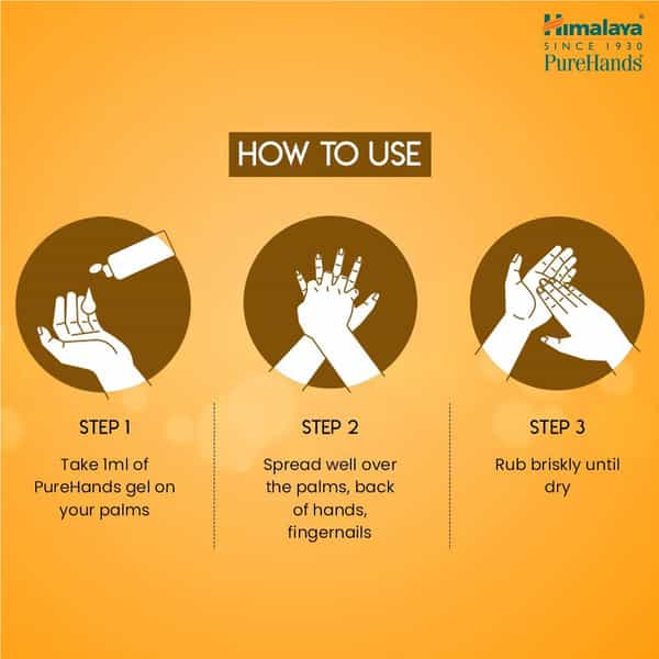 Himalaya Purehands Orange Hand Sanitizer 500Ml