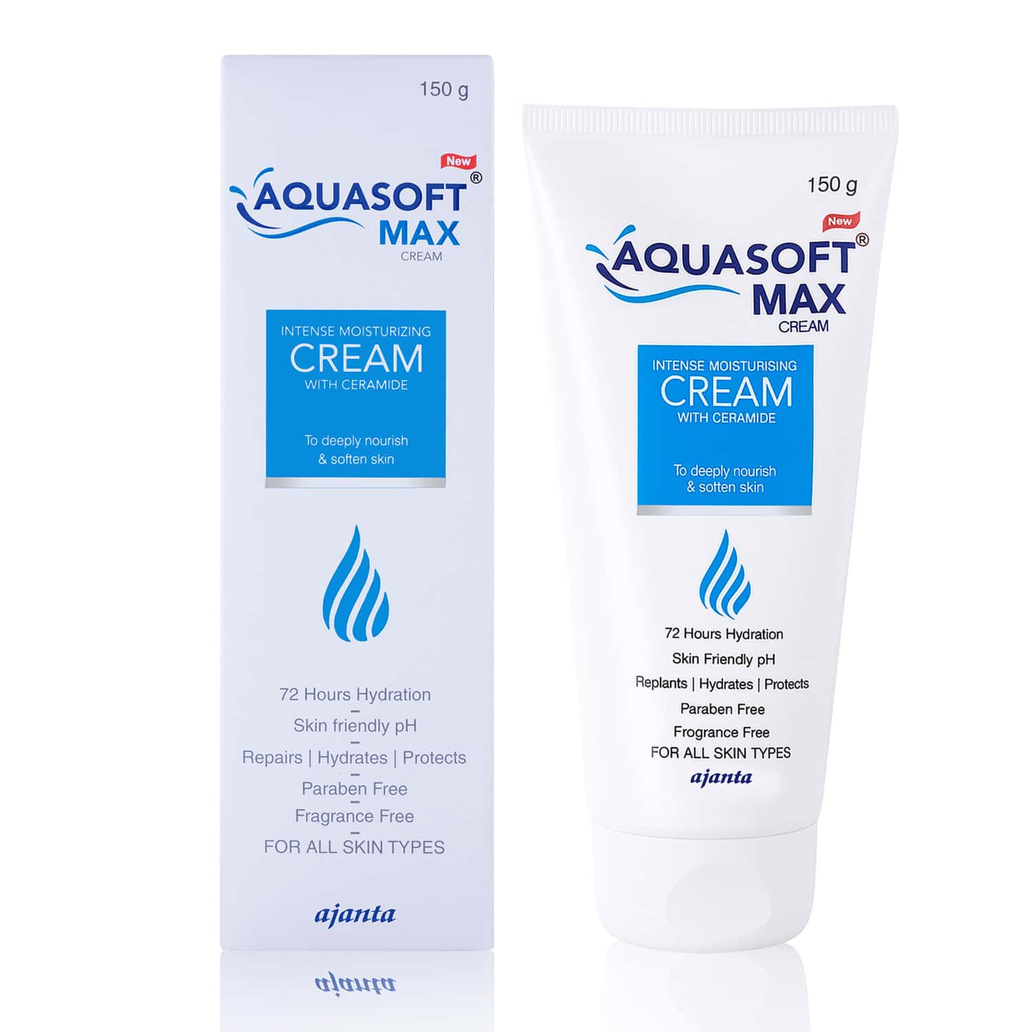 New Aquasoft Max Intensive Moisturising Tube Of 150gm Cream