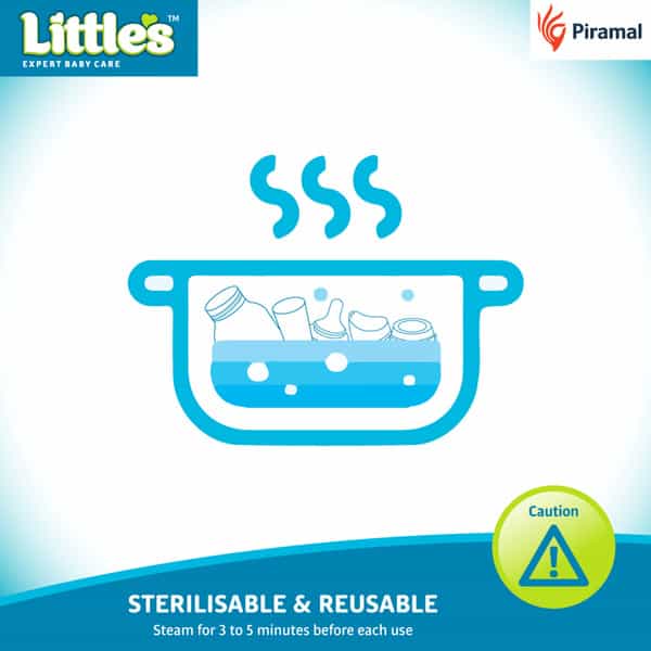 Littles Poly Mini Feeding - 3 In 1 Bpa Free Bottle -120Ml
