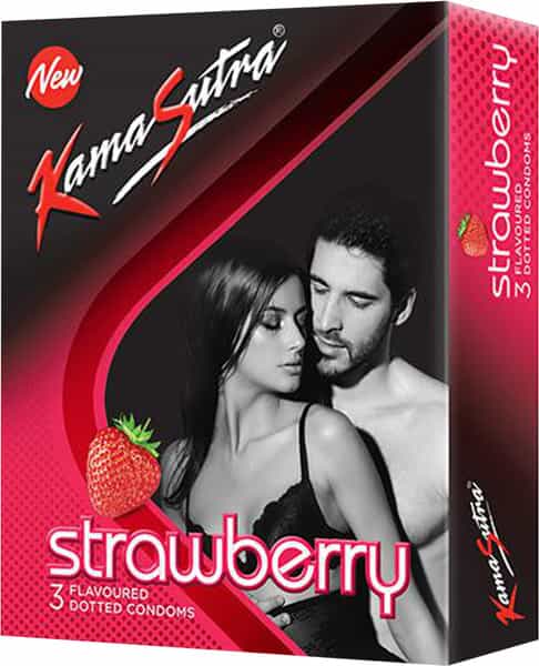 Kamasutra Excite Strawberry Condom 3'S