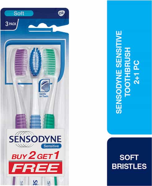 Sensodyne Soft Toothbrush 2+1 Free