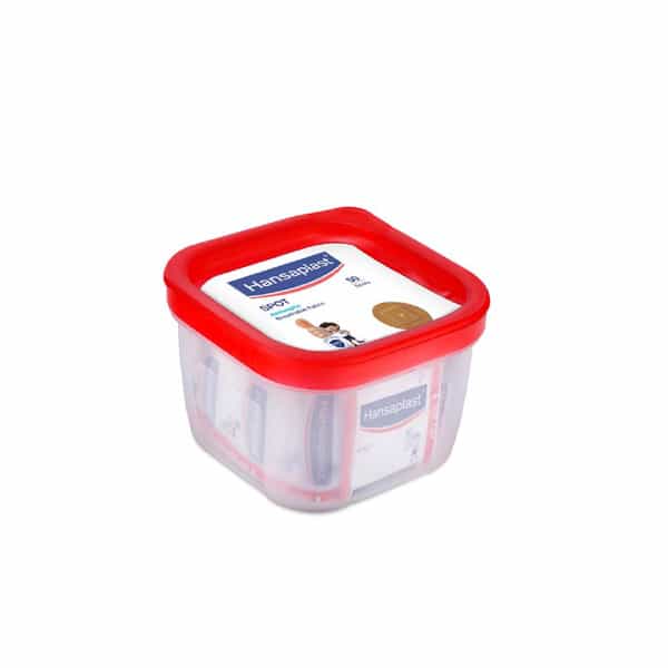Hansaplast Antiseptic Spot Bandage For Cuts & Wounds | Breathable | Kids & Adults | Jar 50 Strips