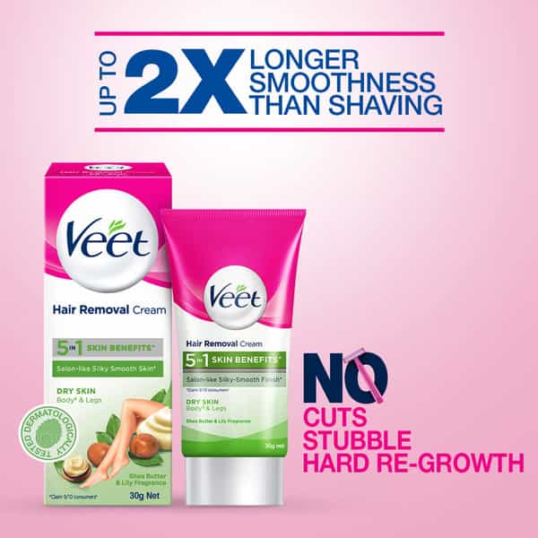 Veet Hair Removal Cream Dry Skin Tube Of 30 G