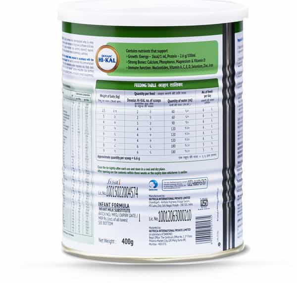 Dexolac Hi Kal | Infant Formula | Powder | Tin 400 Gm