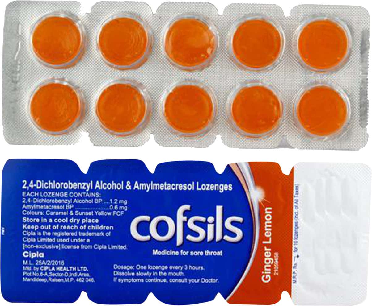 Cofsils Ginger Lemon Lozenges 20*10