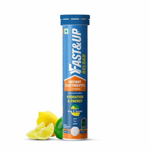 Fast&Up Reload Hydration With Electrolytes- 20 Effervescent Tablets -Lime&Lemon