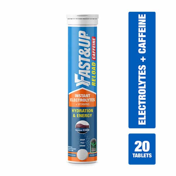 Fast&Up Reload+Caffeine Hydration With Electrolytes-20 Effervescent Tablets - Cola