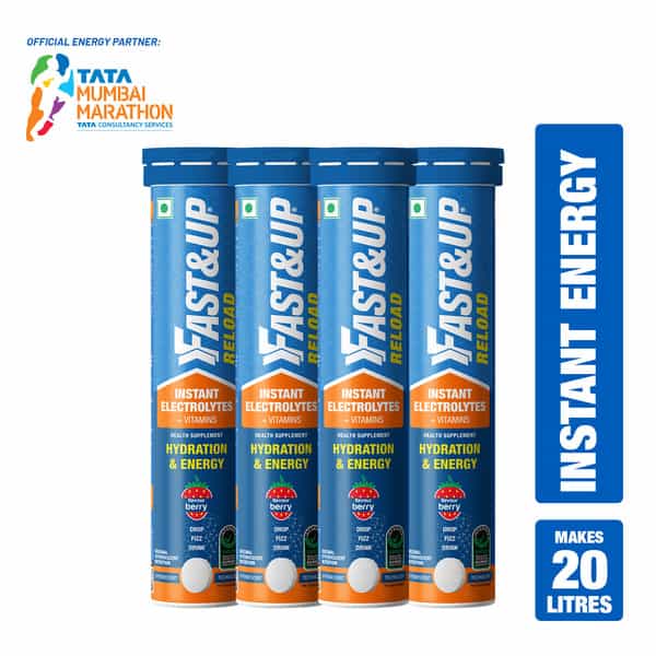 Fast&Up Reload Berry Effervescent Tablets Strip Of 80
