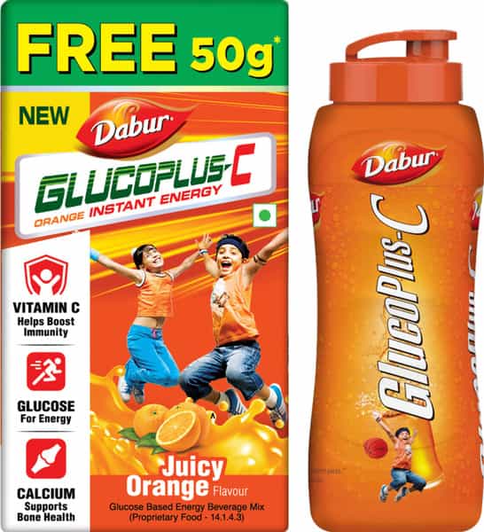 Dabur Glucoplus C - Orange 200 Gm Get 50 Gm Free