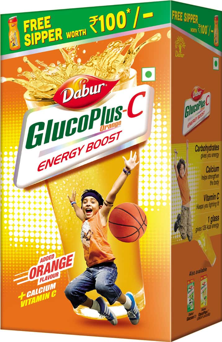 Dabur Glucoplus C - Orange 1 Kg (Get Sipper Free)