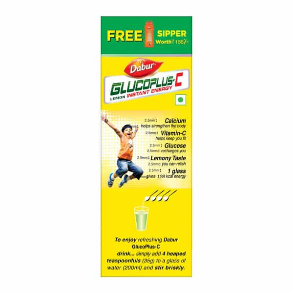 Dabur Glucoplus C - Lemon 1 Kg (Get Sipper Free)
