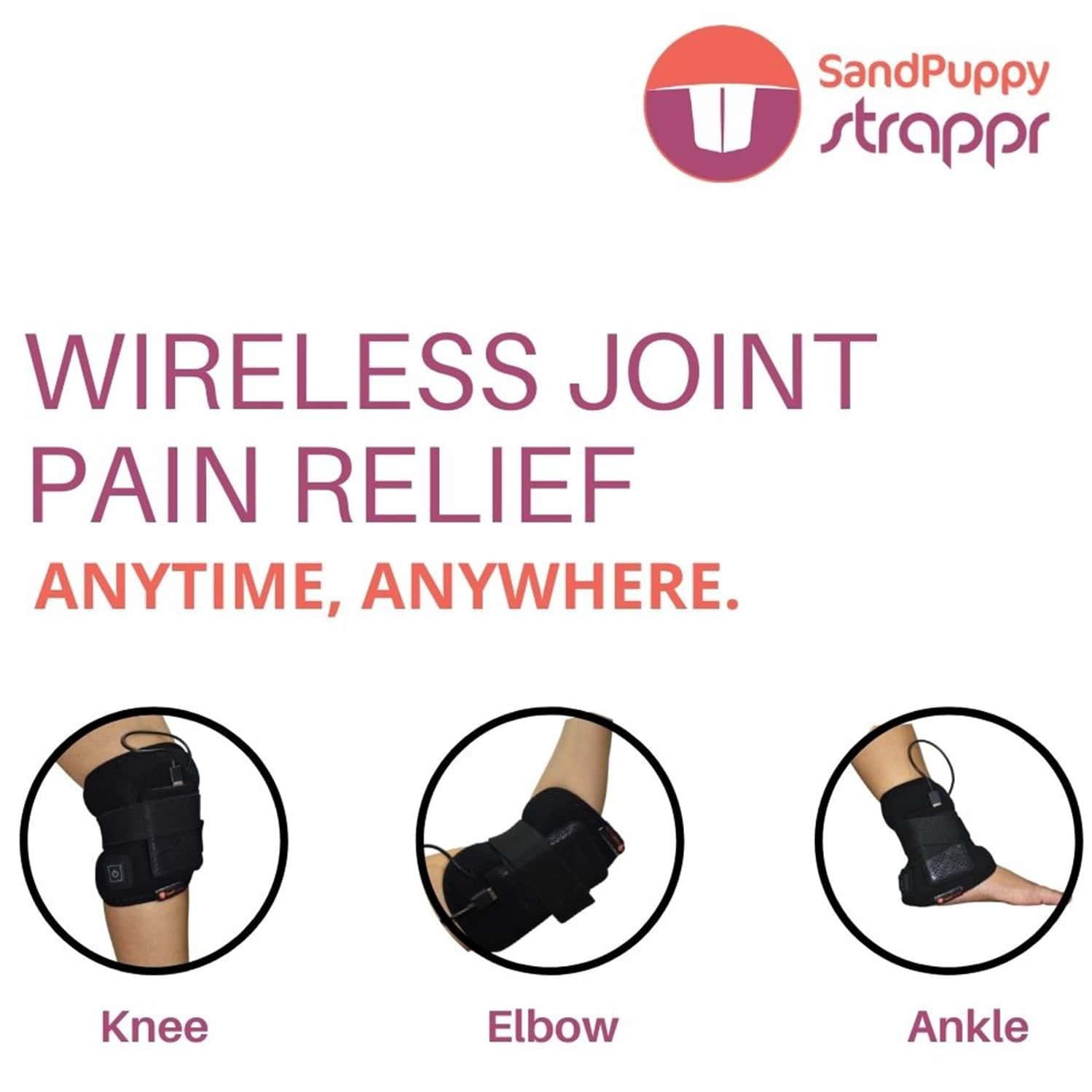 Buy SANDPUPPY STRAPPR (MEDIUM) WIRELESS HEATING PAD FOR KNEE PAIN