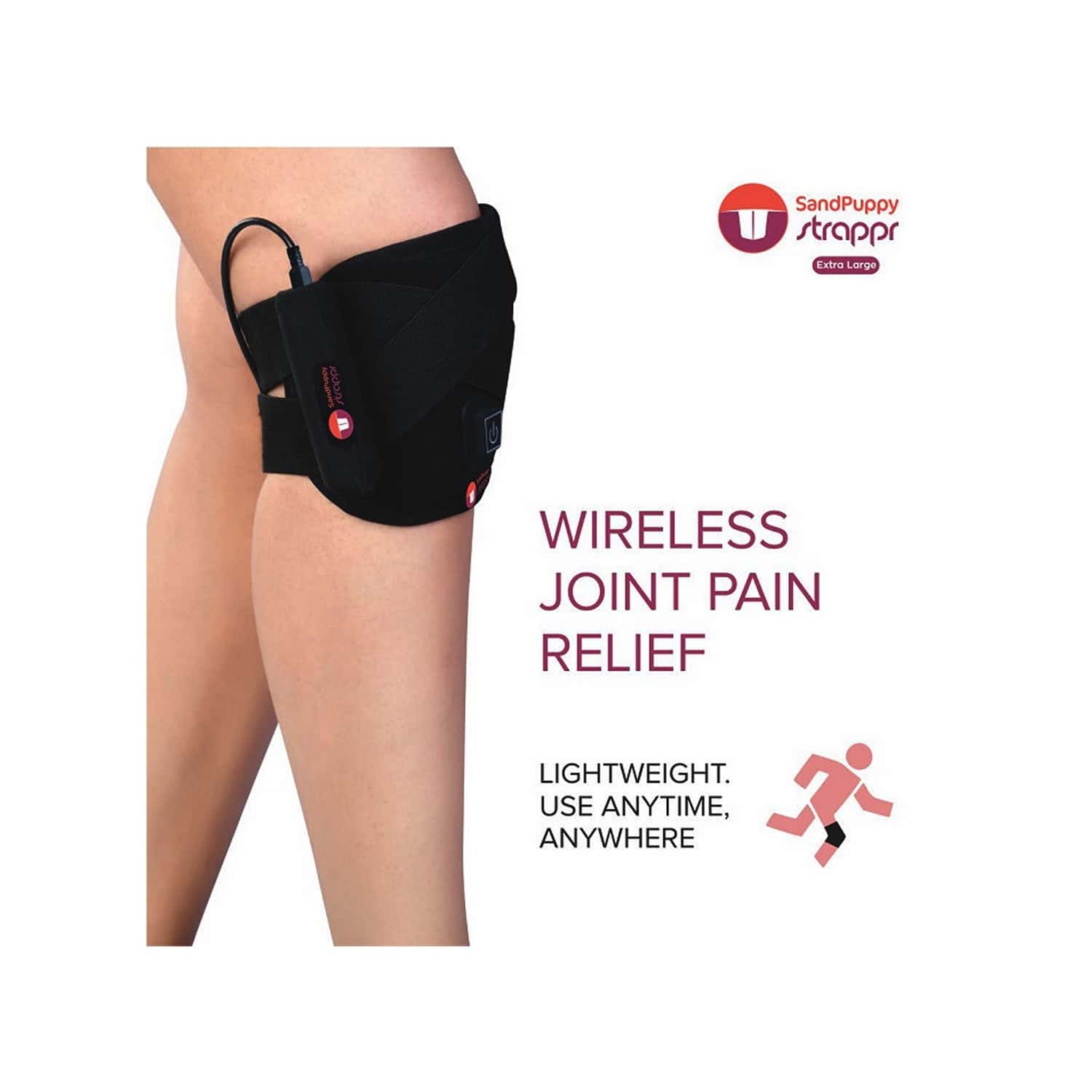 Buy SANDPUPPY STRAPPR (XL) WIRELESS HEATING PAD FOR KNEE PAIN ANKLE