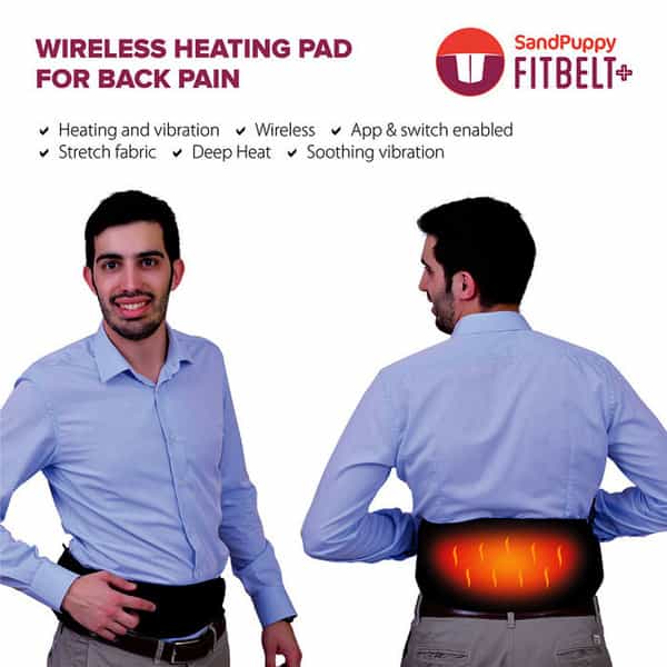 Sandpuppy Fitbelt Plus Portable Wireless Electric Heating Belt For Back Pain Relief