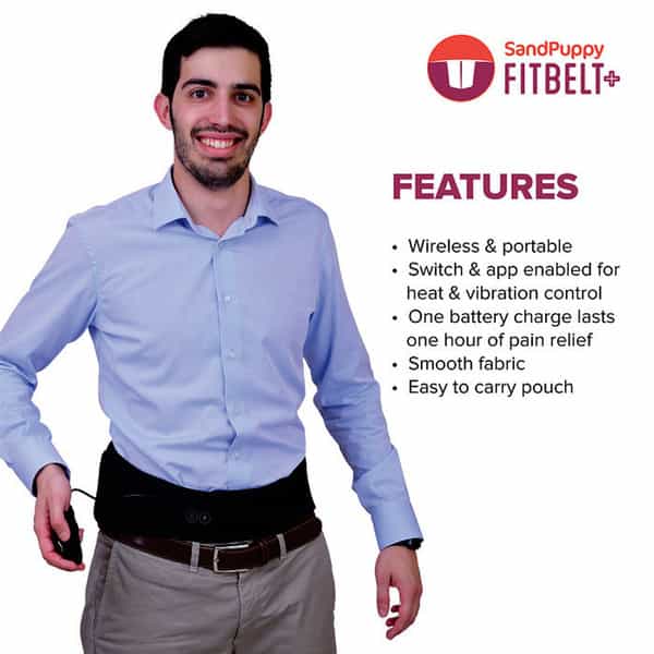 Sandpuppy Fitbelt Plus Portable Wireless Electric Heating Belt For Back Pain Relief