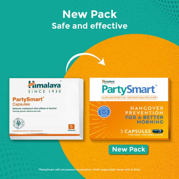 Himalaya Wellness Partysmart Hangover Relief Capsules Strip Of 5