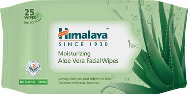 Himalaya Moisturizing Aloe Vera Facial Wipes 25'S