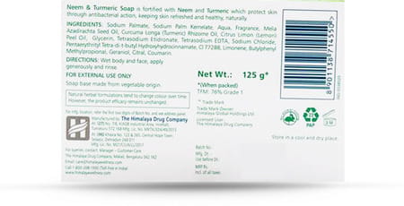 Himalaya Neem & Turmeric Soap | Cleanses And Purifies Skin | 125 Gm