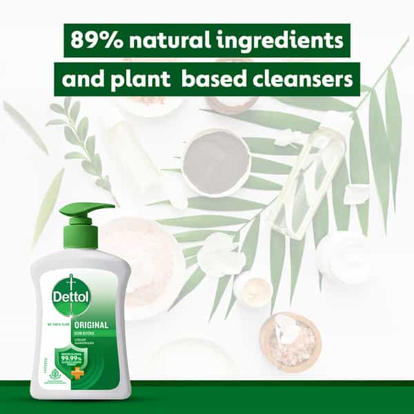 Dettol Original Liquid Handwash - 200 Ml With Dettol Liquid Handwash - 175 Ml (Any Variant)