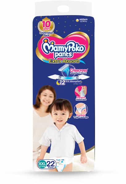 Mamy Poko Pant Extra Absorb Xxl Size Diapers - 22 Diapers