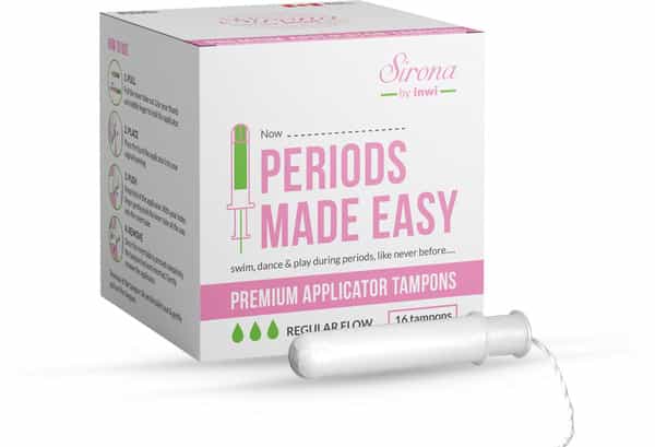Sirona Premium Applicator Tampons Regular Flow -16 Pcs