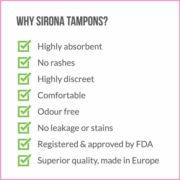 Sirona Premium Applicator Tampons Regular Flow -16 Pcs