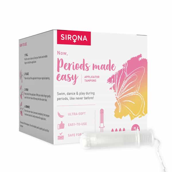 Sirona Premium Applicator Tampons Super Plus Heavy Flow - 16 Pcs