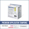 Sirona Premium Applicator Tampons Mix Pack - 8 Pcs