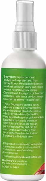 Bodyguard Natural Anti Mosquito Spray Bottle Of 100 Ml
